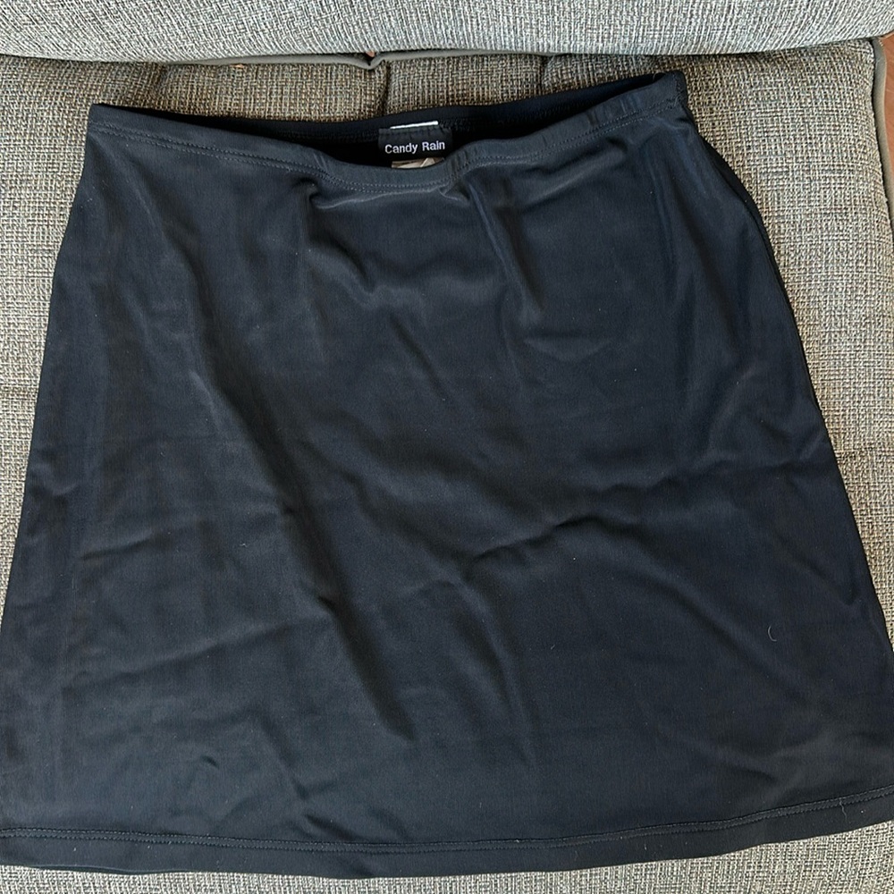Candy Rain Black Mini Skirt! Sexy and short!